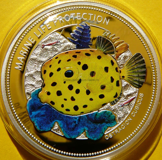 5$ PALAU 2014 RYBA KOSTERA GRUZEŁKOWATA KOLOR RZADKA