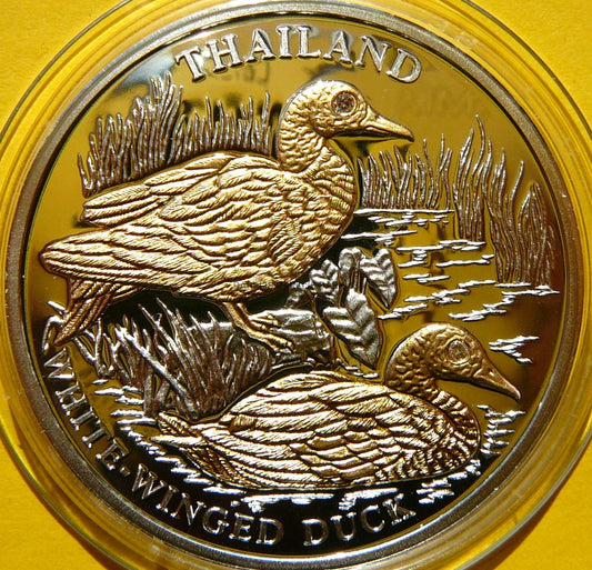 10$ LIBERIA 2005 PIŻMÓWKA MALAJSKA TAJLANDIA Ag +BRYLANT
