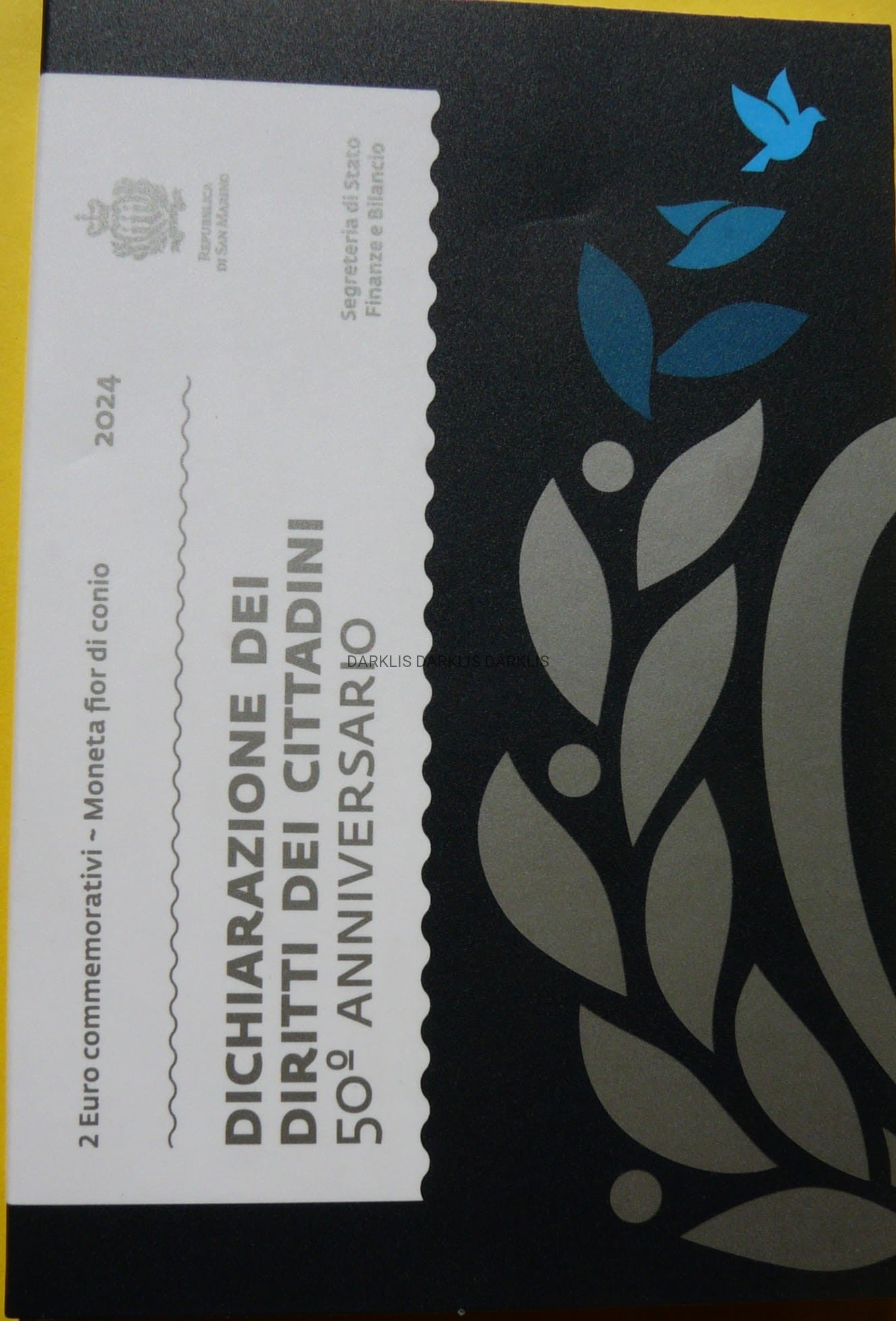 2 EURO SAN MARINO 2024 DEKLARACJA PRAW OBYWATELSKICH