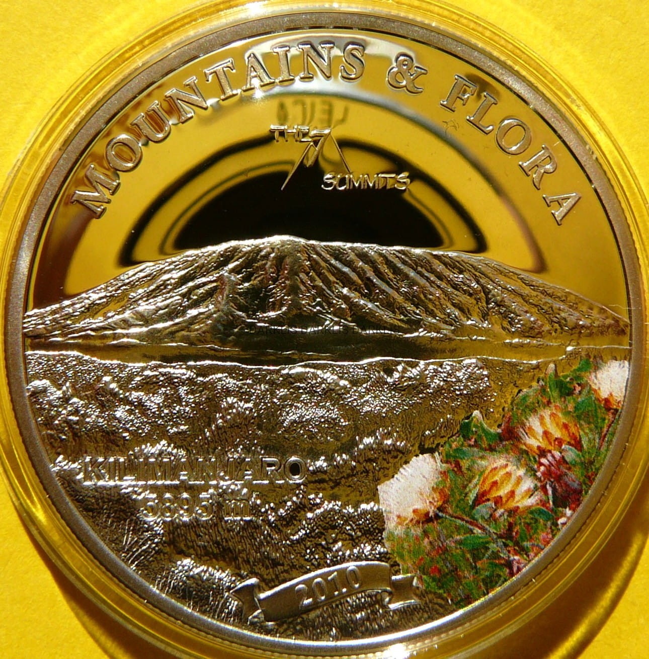 5$ PALAU 2010 SZCZYT KILIMANDŻARO TANZANIA GÓRY KWIATY