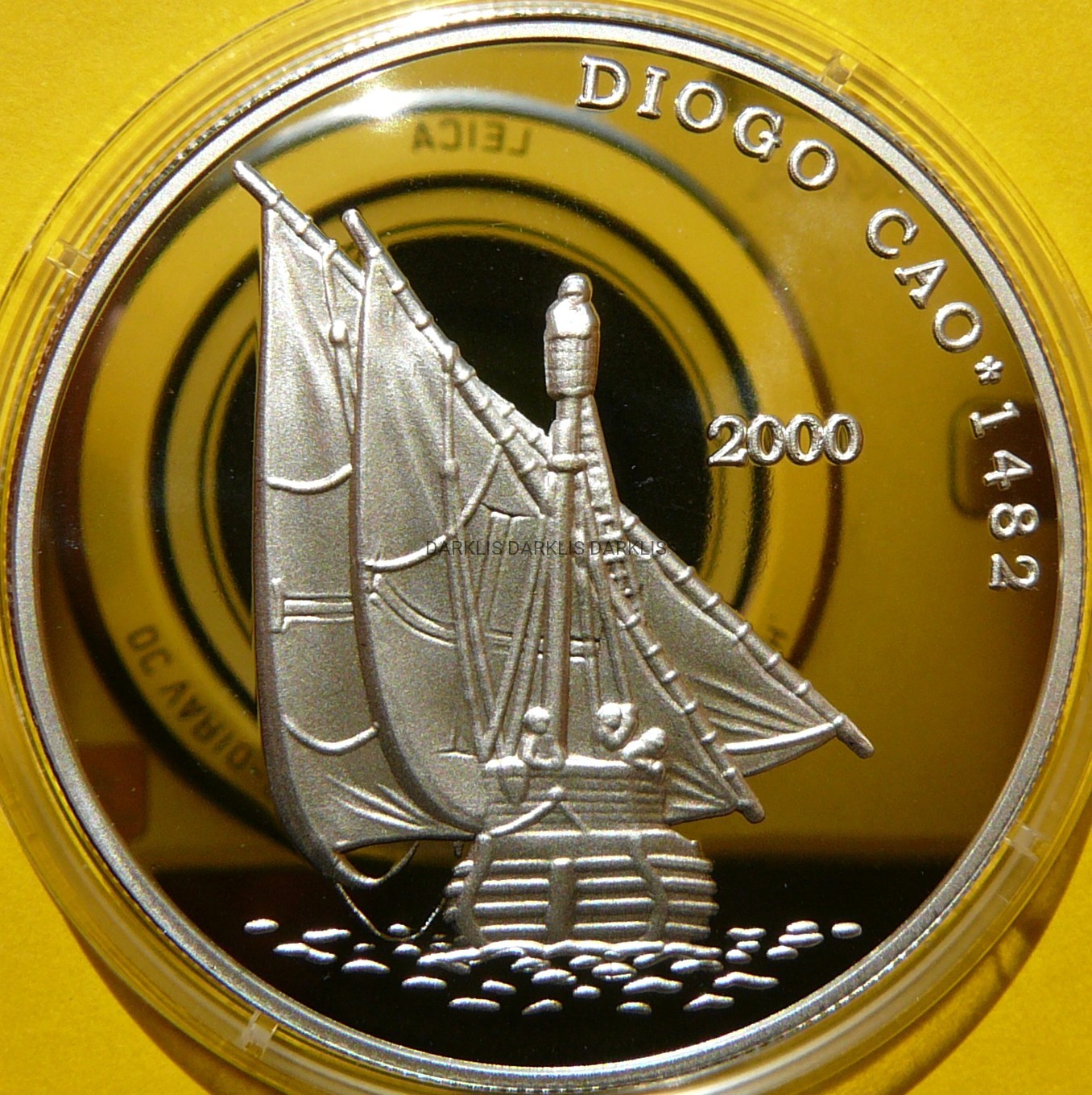 10 FRANK KONGO 2000 ŻAGLOWIEC DIOGO CAO 1482 RZADKA