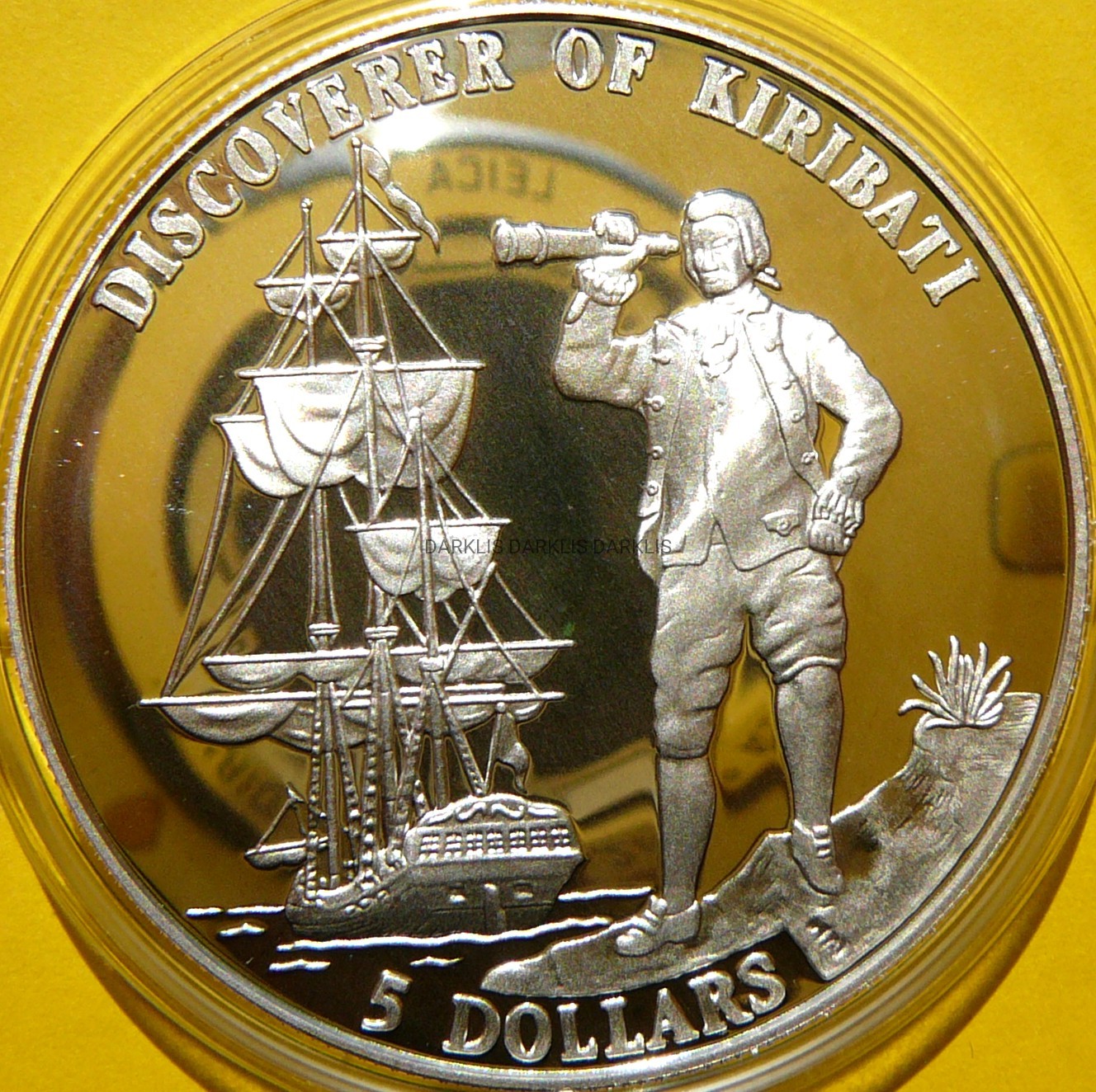 5$ KIRIBATI 1996 ŻAGLOWIEC ODKRYCIE KIRIBATI RZADKA