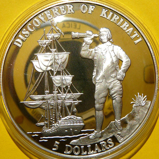 5$ KIRIBATI 1996 ŻAGLOWIEC ODKRYCIE KIRIBATI RZADKA