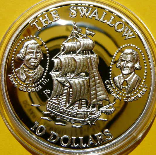 10$ SALOMON ISLAND 1994 ŻAGLOWIEC SWALLOW RZADKA