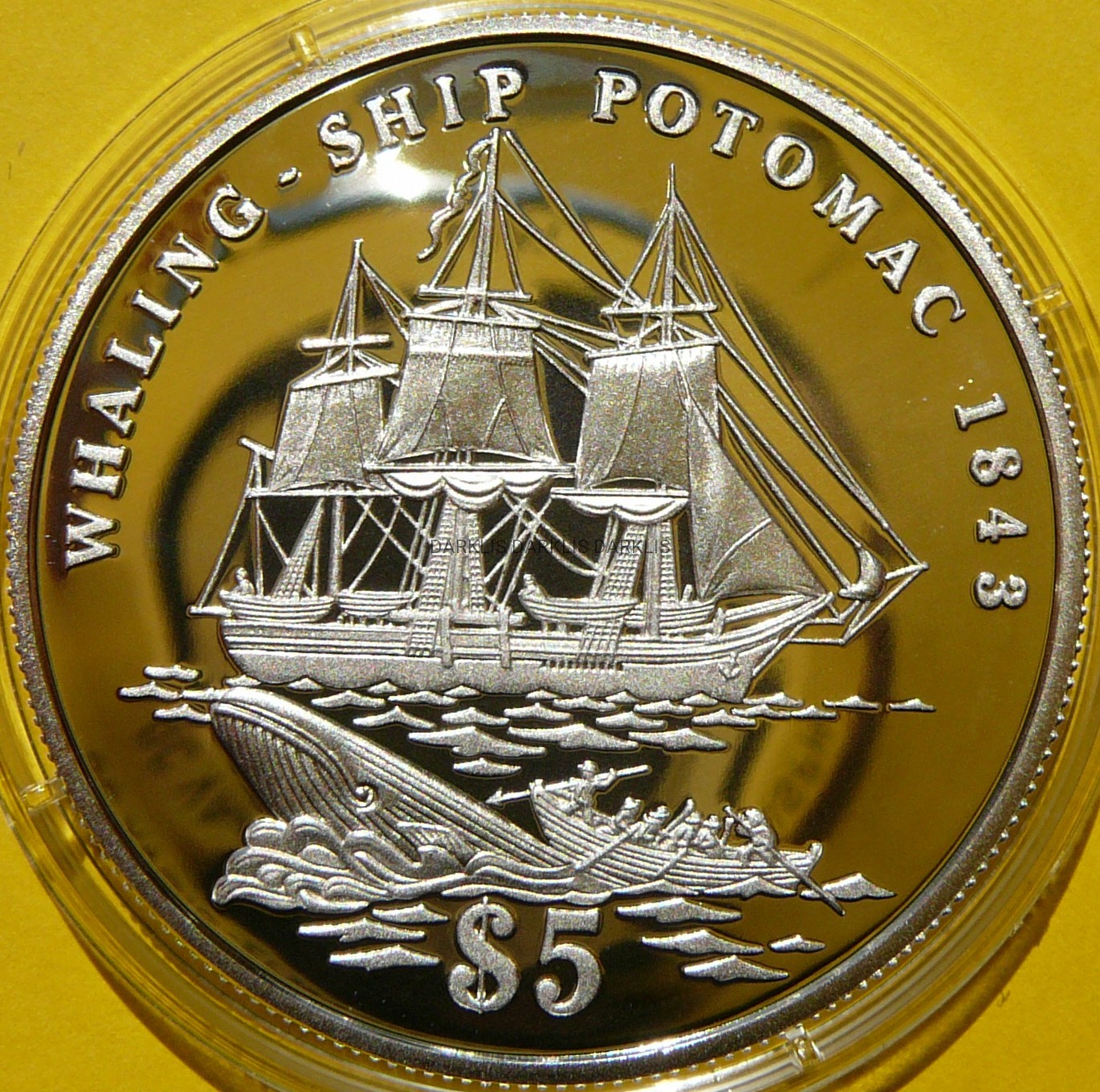 5$ KIRIBATI 1998 ŻAGLOWIEC USS POTOMAC RZADKA