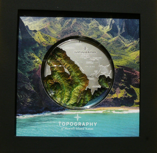 25$ COOK 2024 HAWAII TOPOGRAPHY HIGH RELIEF RZADKA