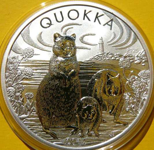 1$ AUSTRALIA 2024 QUOKKA SSAK KANGUROWATY Ag Oz