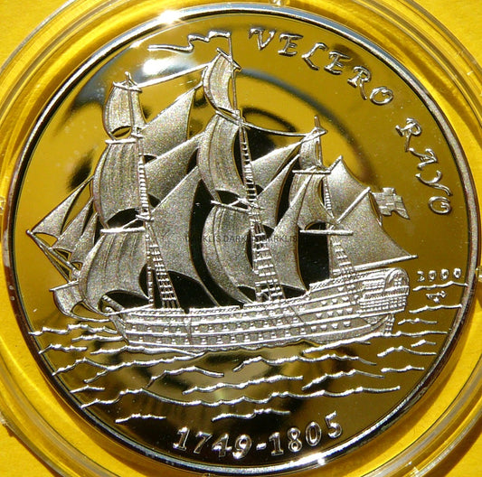 10 PESO KUBA 2000 ŻAGLOWIEC VALERO RAYO RZADKA