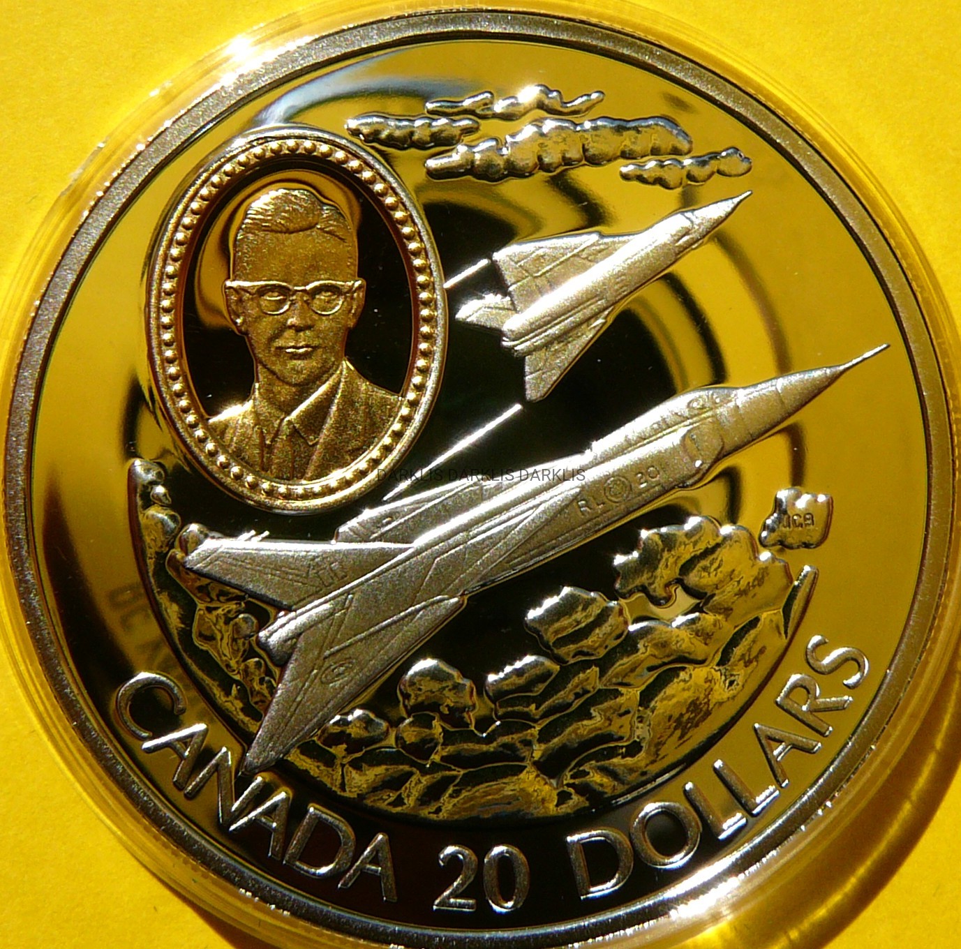 20$ KANADA 1996 SAMOLOT AVRO CF-105 ARROW LOTNICTWO