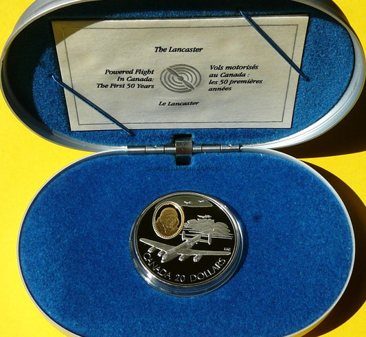 20$ KANADA 1990 SAMOLOT AVRO LANCASTER LOTNICTWO