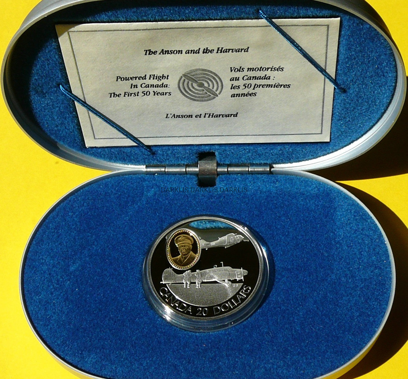20$ KANADA 1990 SAMOLOT AVRO ANSON i NORTH T-6 TEXAN LOTNICTWO
