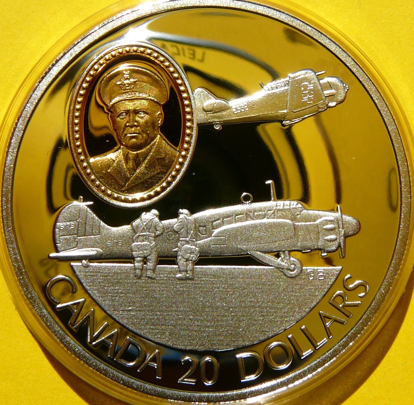 20$ KANADA 1990 SAMOLOT AVRO ANSON i NORTH T-6 TEXAN LOTNICTWO