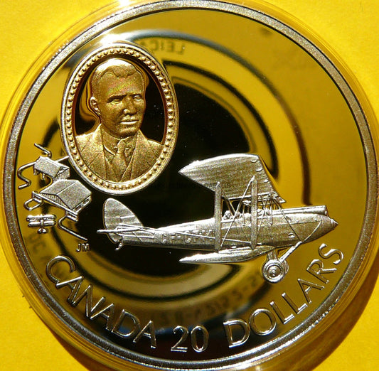 20$ KANADA 1992 SAMOLOT DH.60 MOTH LOTNICTWO