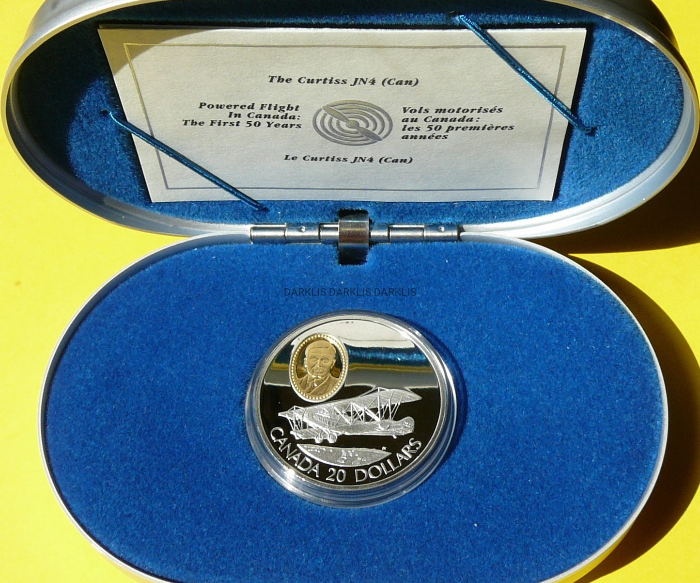 20$ KANADA 1992 SAMOLOT CURTISS JN-4 JENNY LOTNICTWO