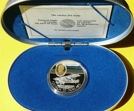 20$ KANADA 1992 SAMOLOT CURTISS JN-4 JENNY LOTNICTWO