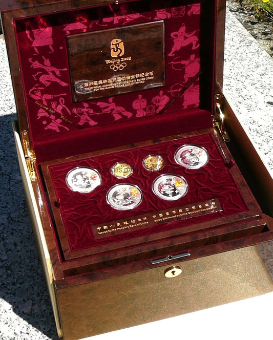 10 + 150 YUAN CHINY 2008 OLIMPIADA BEIJING ZŁOTO SREBRO