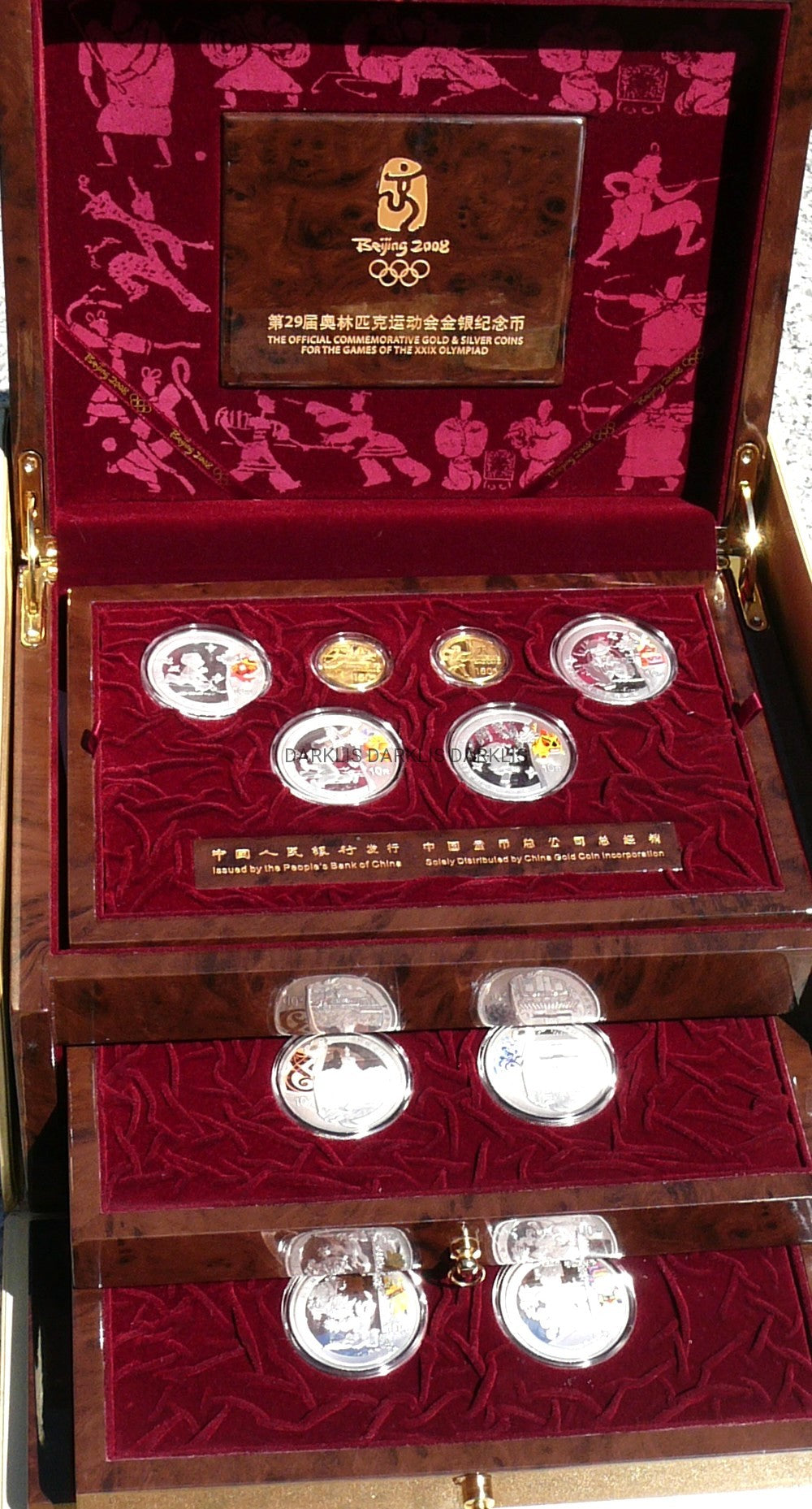 10 + 150 YUAN CHINY 2008 OLIMPIADA BEIJING ZŁOTO SREBRO