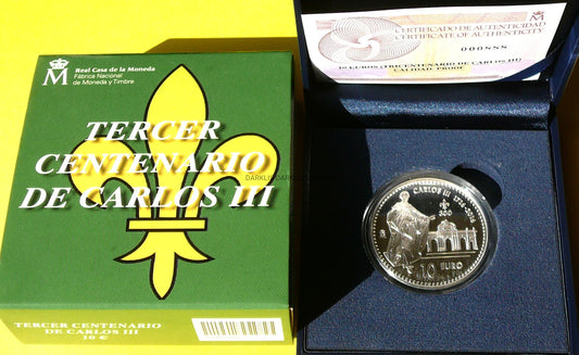 10 EURO HISZPANIA 2016 300 ROCZNICA URODZIN KAROLA III