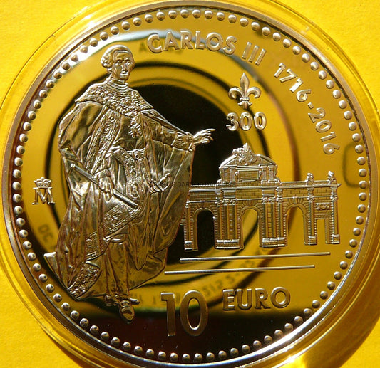 10 EURO HISZPANIA 2016 300 ROCZNICA URODZIN KAROLA III