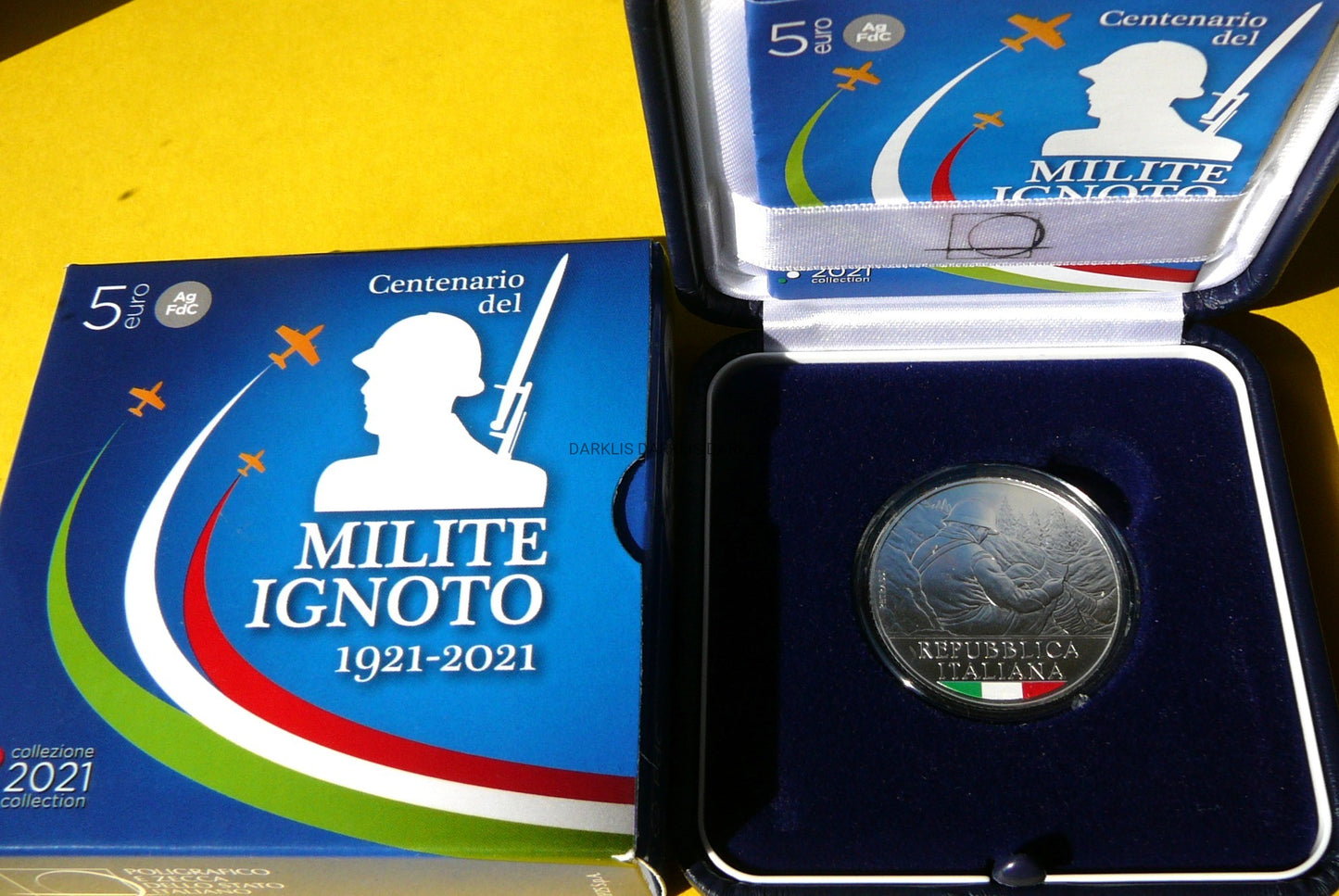 5 EURO WŁOCHY 2021 100 LAT GROBU NIEZNANEGO ŻOŁNIERZA