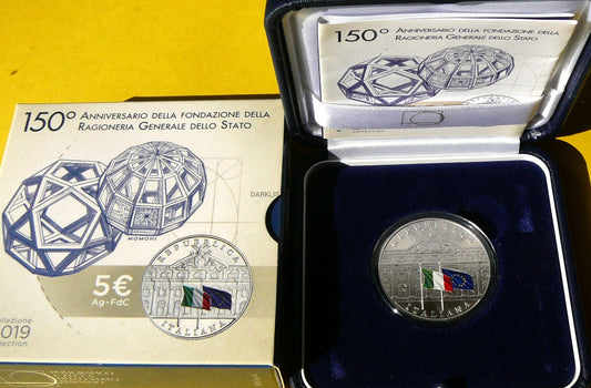 5 EURO WŁOCHY 2019 150LECIE RACHUNKOWOŚCI PAŃSTWOWEJ