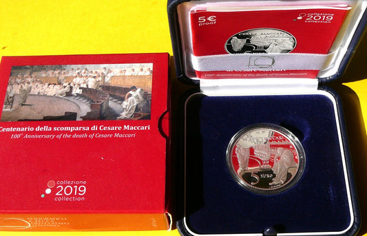 5 EURO WŁOCHY 2019 ŚMIERĆ CESAREGO MACCARIEGO