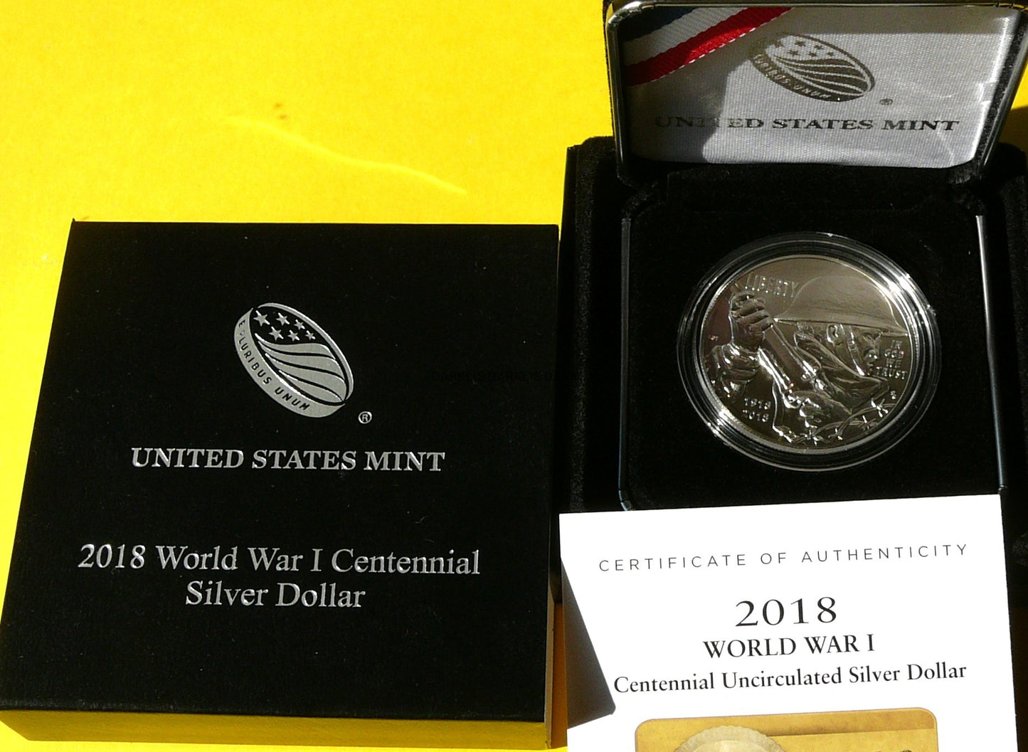 1$ USA 2018 ŻOŁNIERZ ZAKOŃCZENIE I WOJNA ŚWIATOWEJ MATT