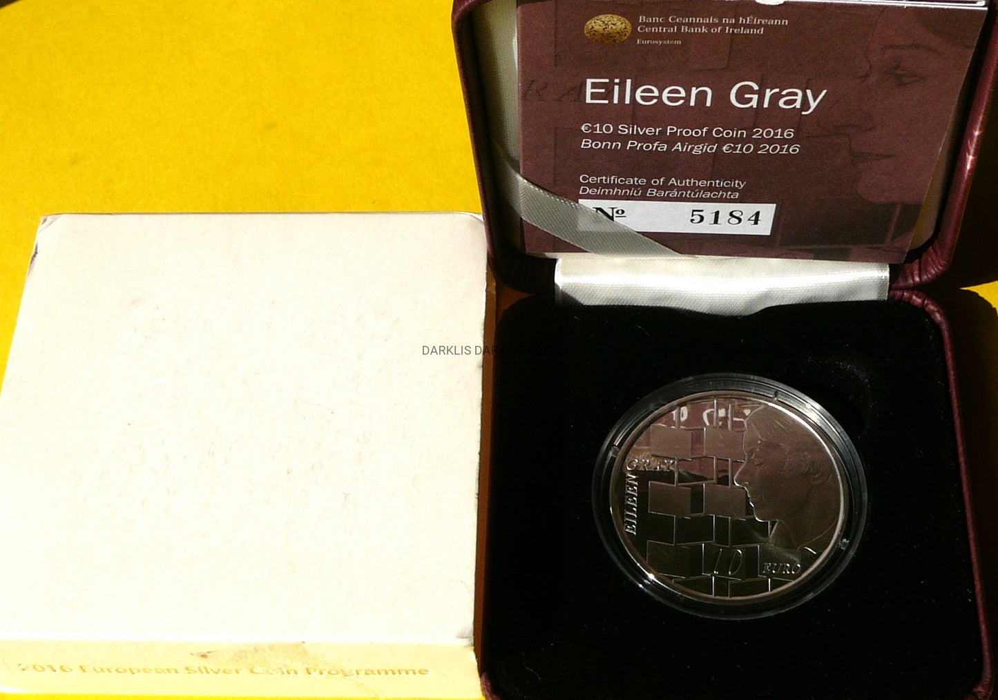 10 EURO IRLANDIA 2016 EILEEN GRAY PROJEKTANTKA WNĘTRZ