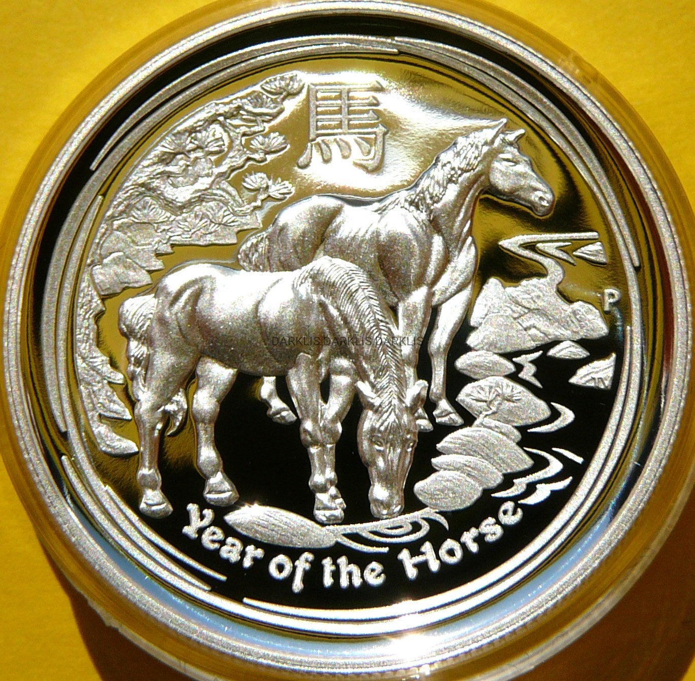 1$ AUSTRALIA 2014 ROK KONIA LUNAR HIGH RELIEF RZADKA