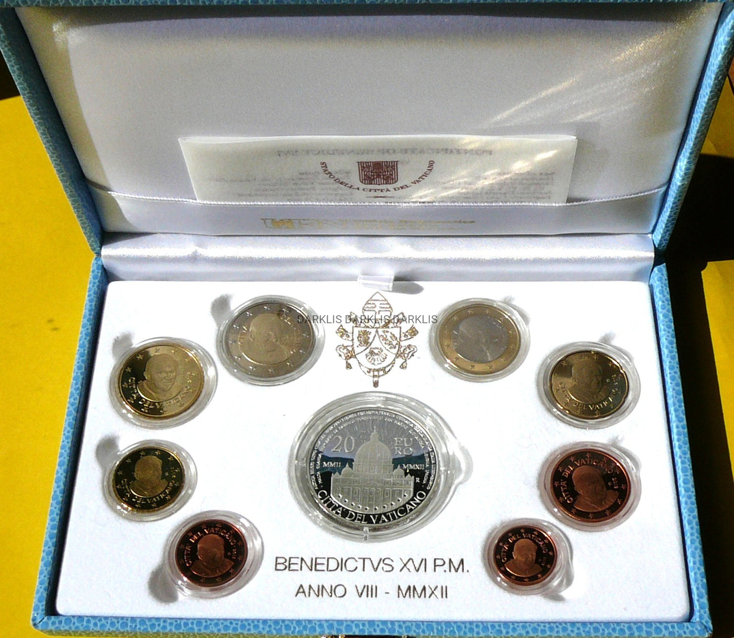 KMS EURO 20 EURO WATYKAN 2012 EURO 10 ROCZNICA PROOF
