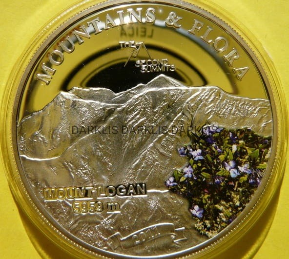5$ PALAU 2011 GÓRA LOGAN GÓRY KWIATY Ag +CER