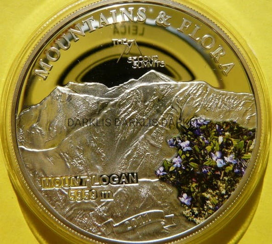 5$ PALAU 2011 GÓRA LOGAN GÓRY KWIATY Ag +CER