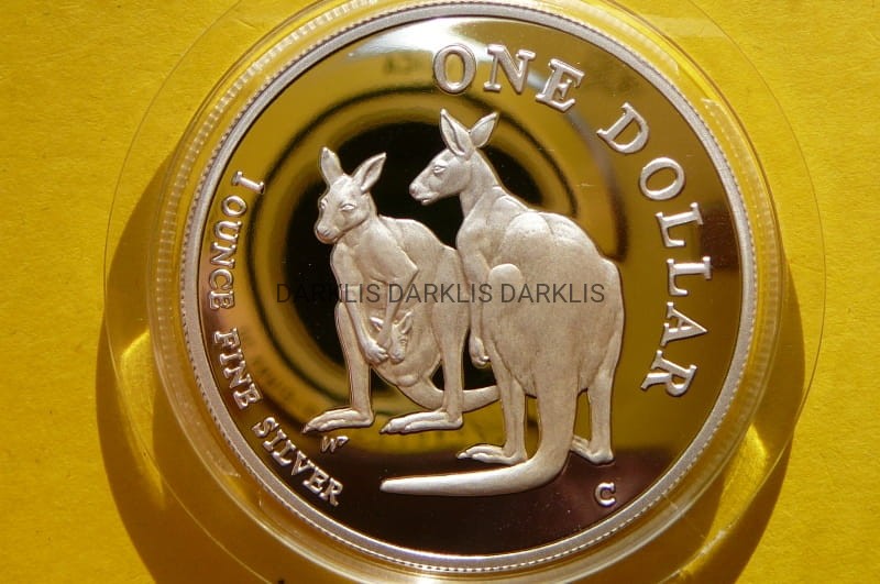 1$ AUSTRALIA 1999 KANGUR SREBRO 999 UNCJA PROOF