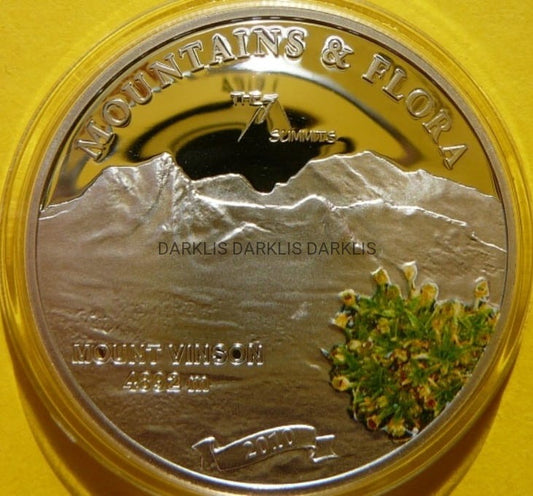 5$ PALAU ANTARKTYDA MASYW VINSON GÓRY KWIATY Ag+CE