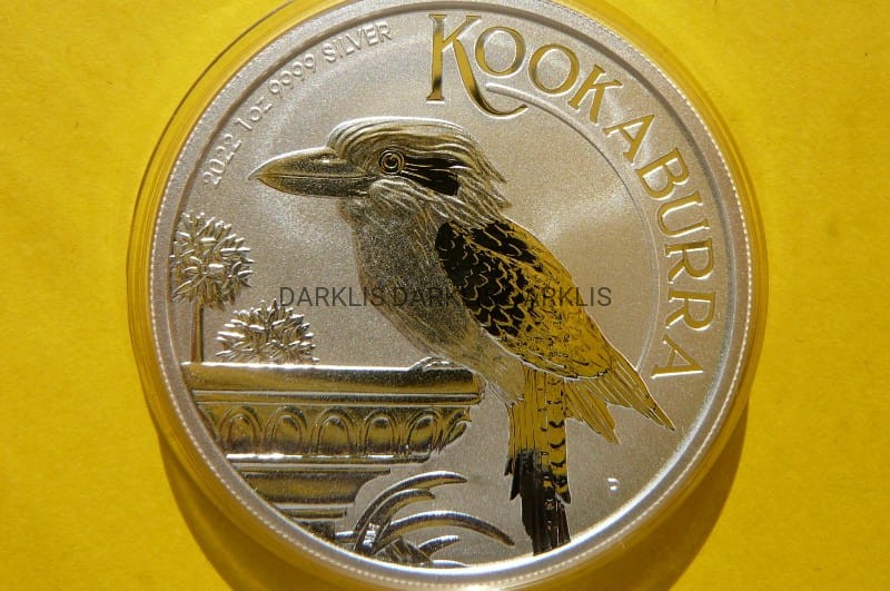 1$ AUSTRALIA 2022 PTAK KOOKABURRA SREBRO 999 UNCJA