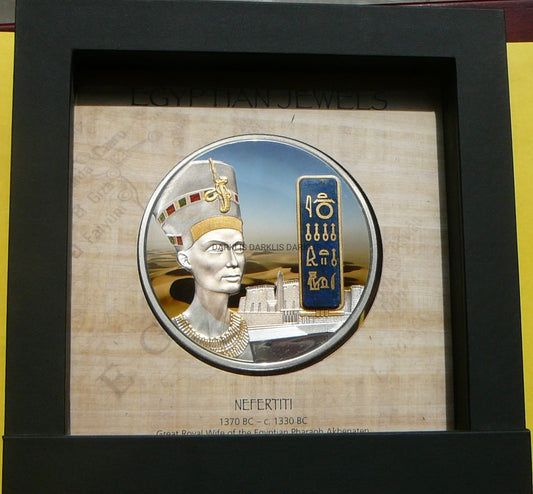 FIJI 50$ 2012 NEFERTITI KLEJNOTY EGIPTU Ag 999 2Oz