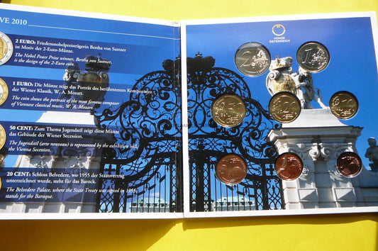 KMS EURO AUSTRIA 2010 OFICJALNE WYDANIE MENNIC UNC