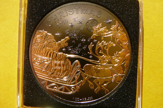 1000 FR MALI 2015 - ŚW.MIKOŁAJ  Ag/Au 999 RUTHEN