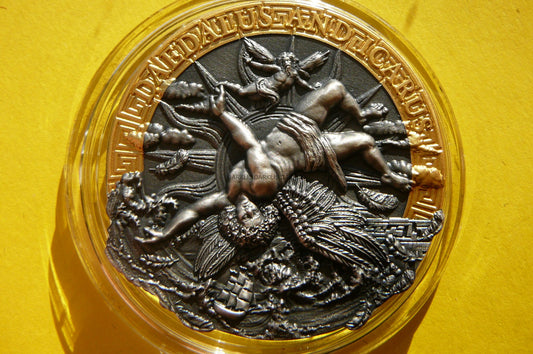 5$ NIUE 2021 - DEDAL i IKAR MITOLOGIA Ag 999 2Oz