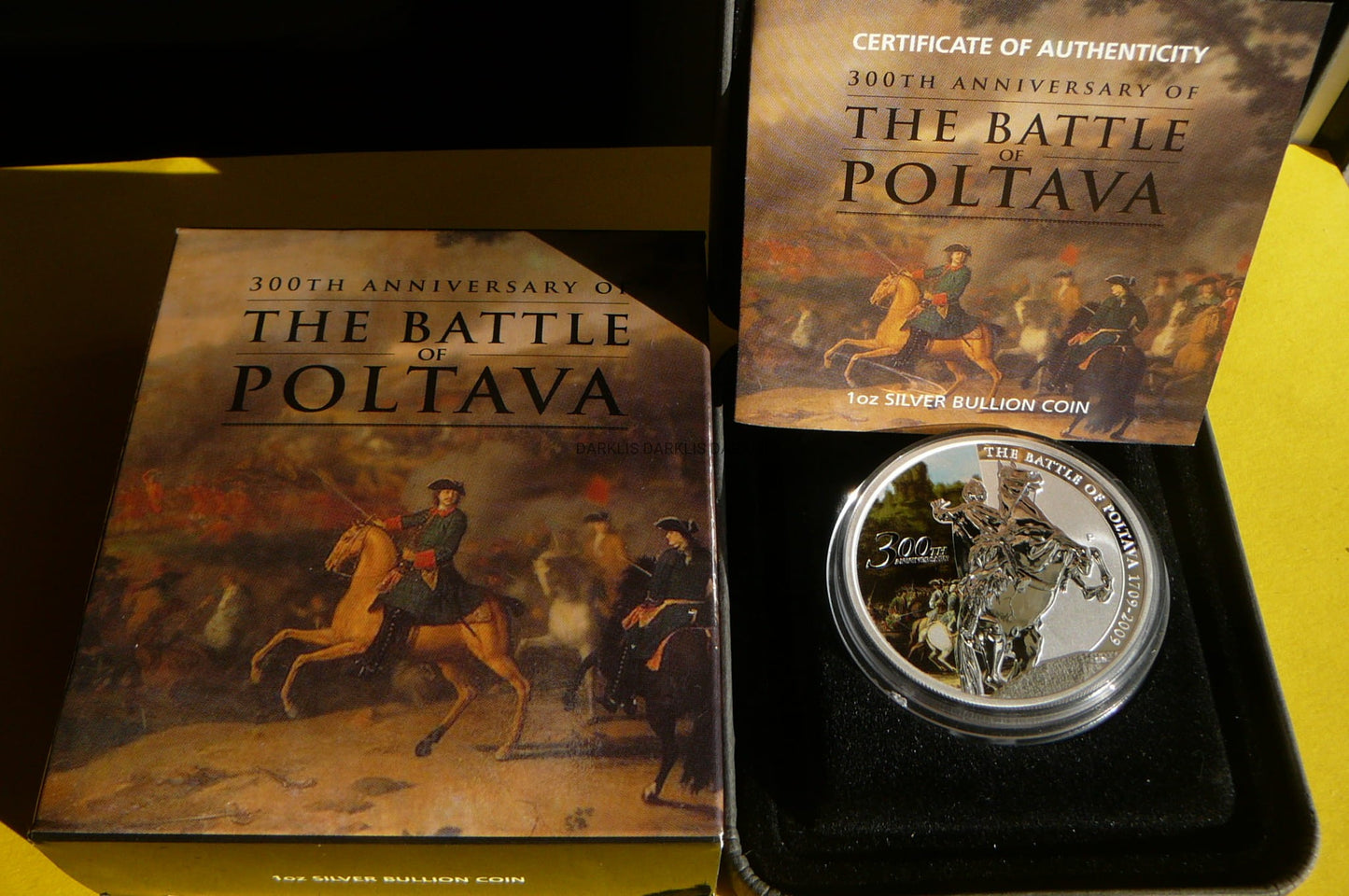 1$ TUVALU 2009 - ROCZNICA BITWY POD POŁTAWĄ Ag Oz
