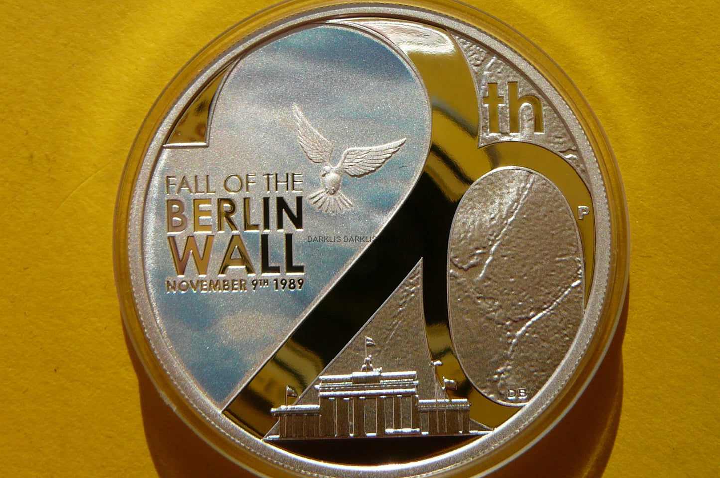 1$ TUVALU 2009 ROCZNICA UPADKU MURU BERLIŃSKIEGO