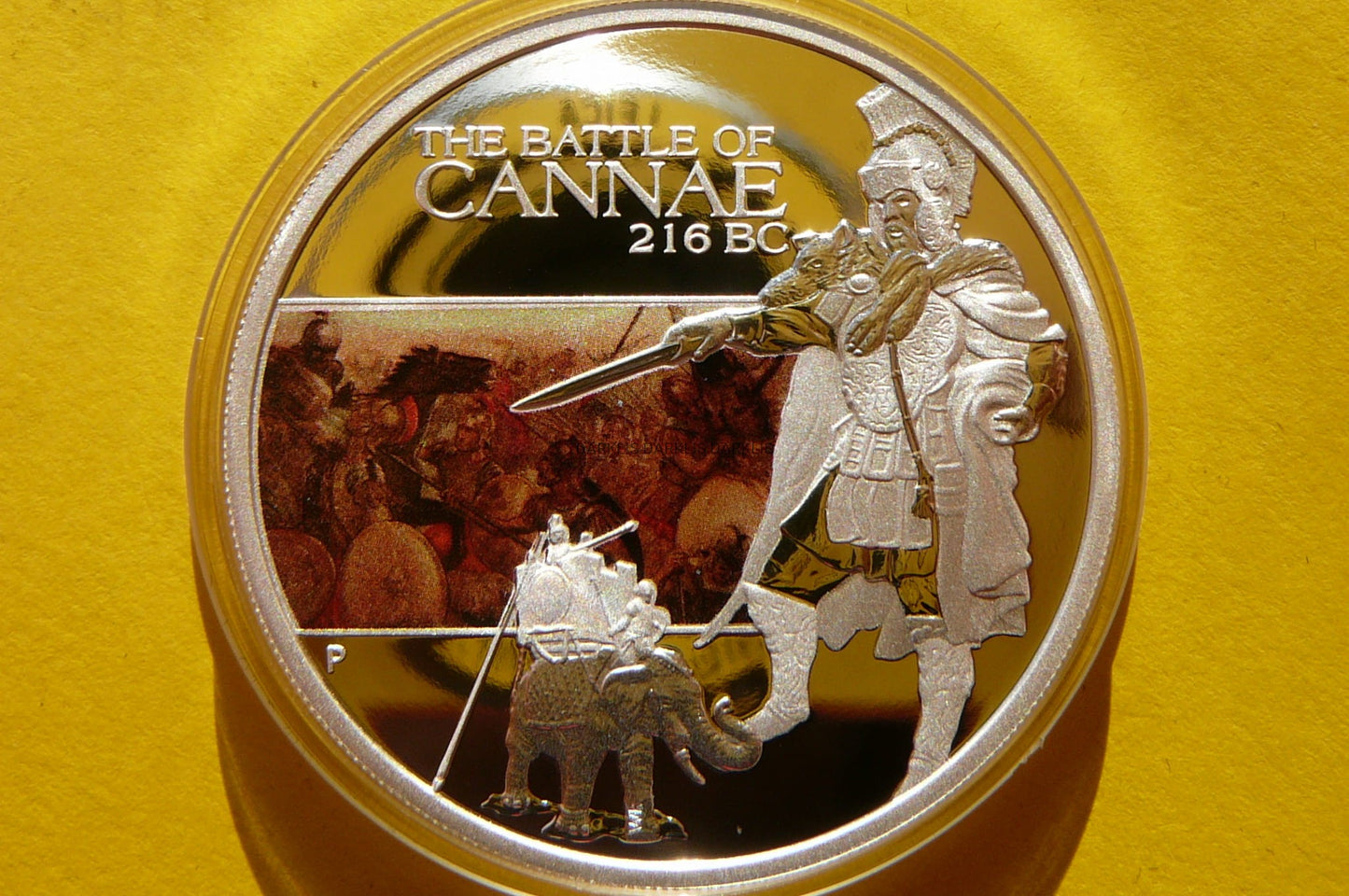 1$ TUVALU 2009 SŁYNNA BITWA POD KANNAMI Ag 999 Oz