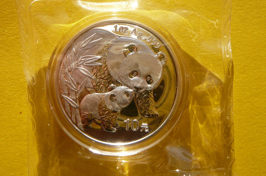 10 YUAN CHINY 2004 PANDA WIELKA Ag 999 UNCJA UNC !