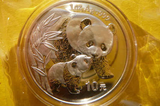 10 YUAN CHINY 2004 PANDA WIELKA Ag 999 UNCJA UNC !