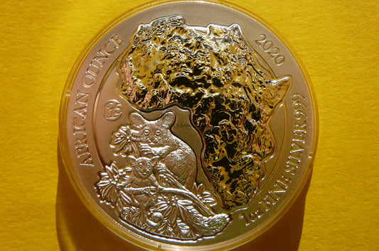 50 MIR RWANDA 2020 GALAGO PRIV F15 SREBRO 999 Oz