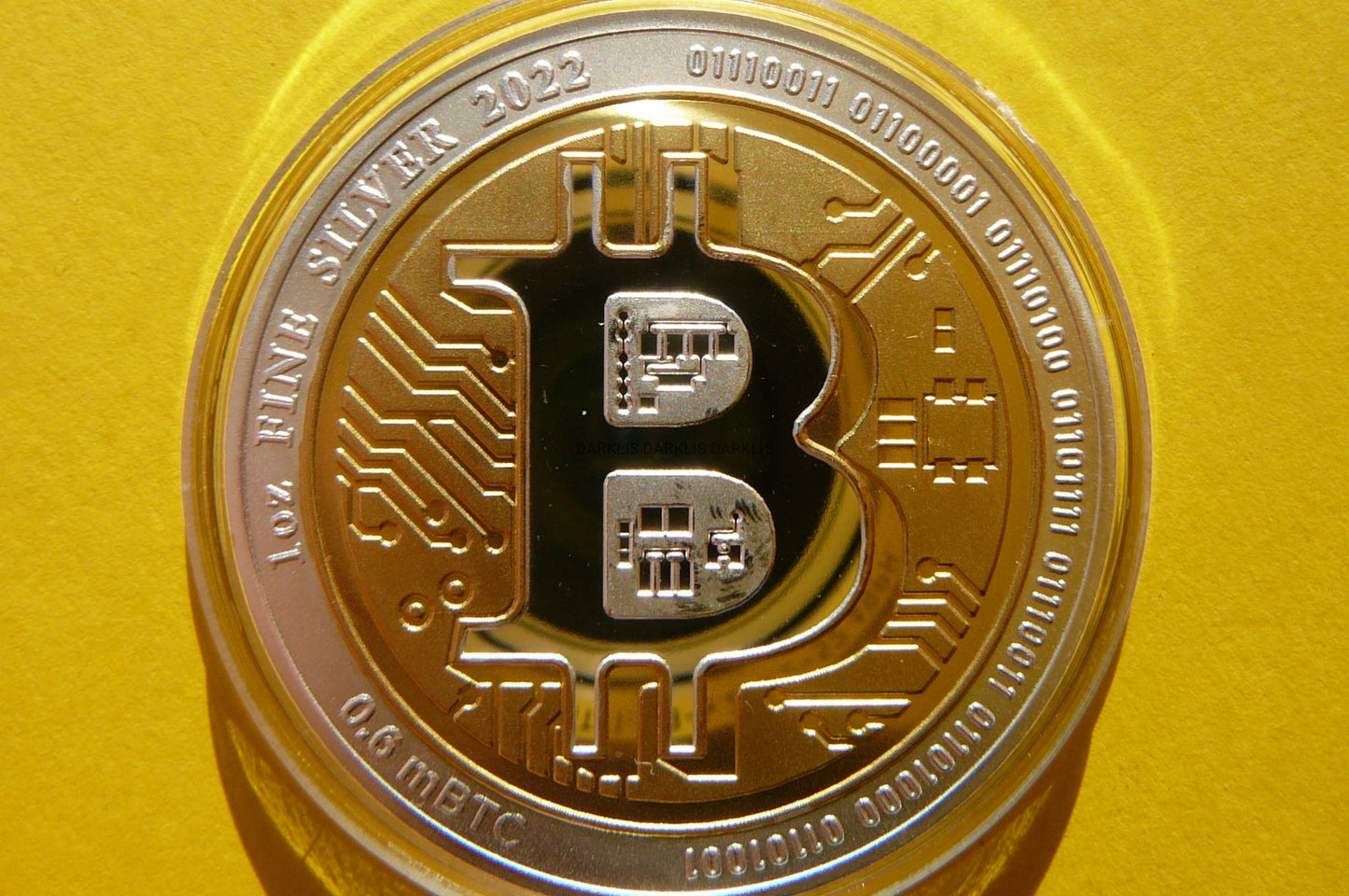 1$ NIUE 2022 - NOWA WALUTA BITCOIN Ag/Au 999 Oz 1