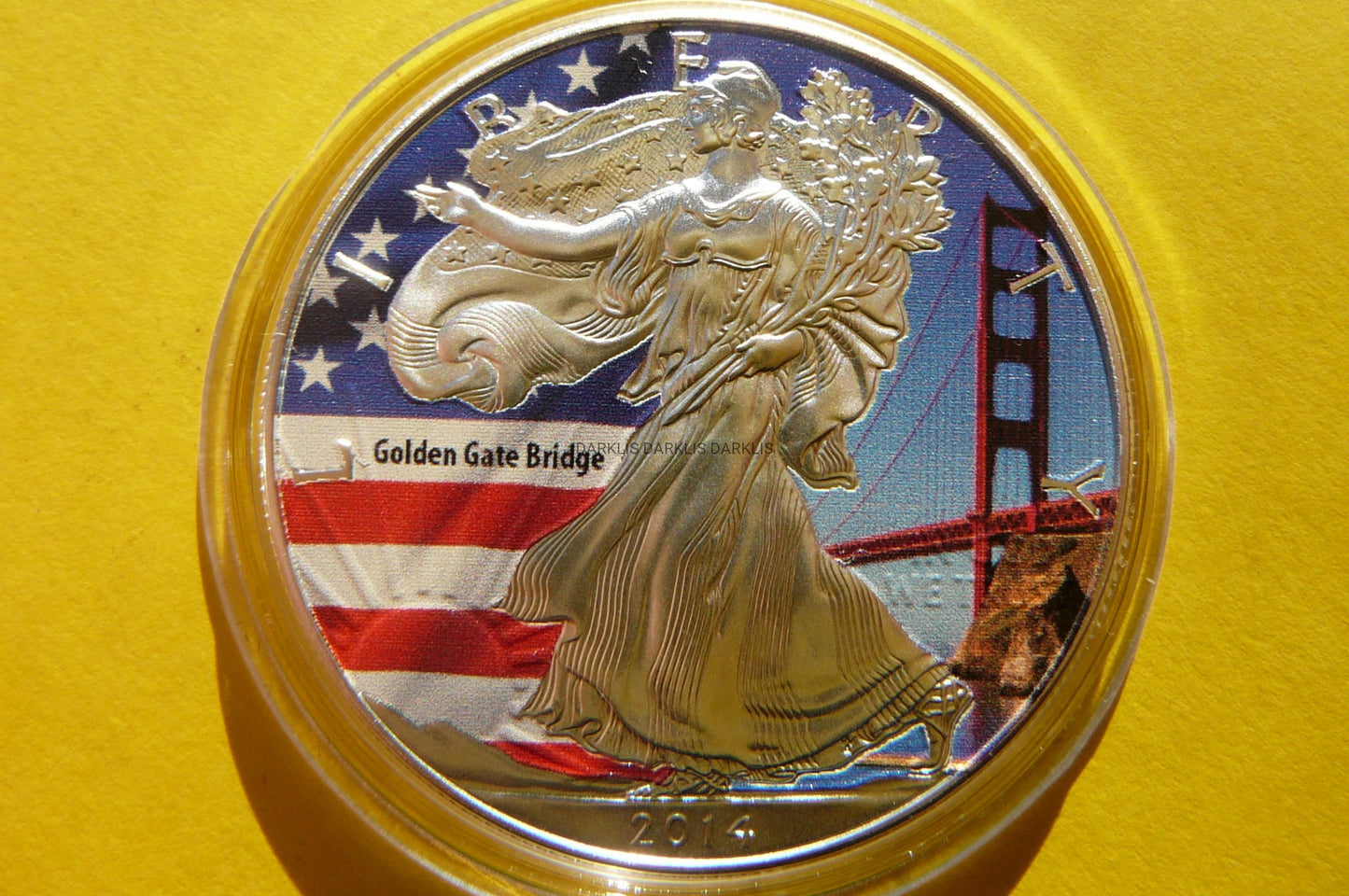 1$ USA 2014 BOGINI WOLNOŚCI GOLDEN GATE BRIDGE