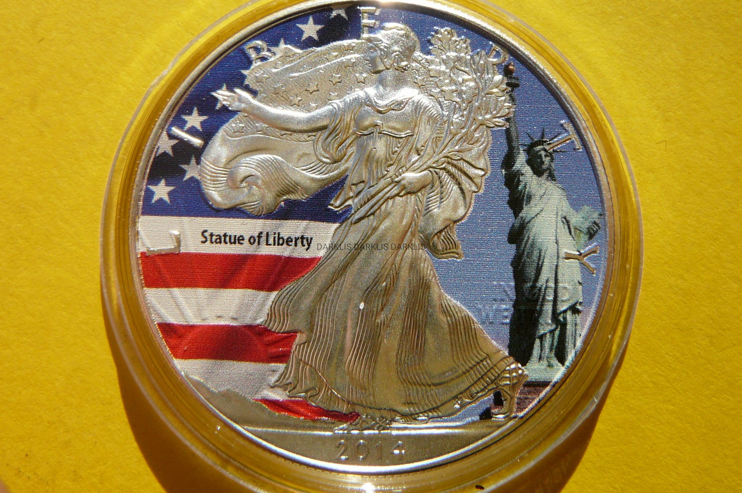 1$ USA 2014 BOGINI WOLNOŚCI STATUA WOLNOŚCI Ag Oz