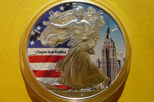 1$ USA 2014 BOGINI WOLNOŚCI EMPIRE STATE BULDING