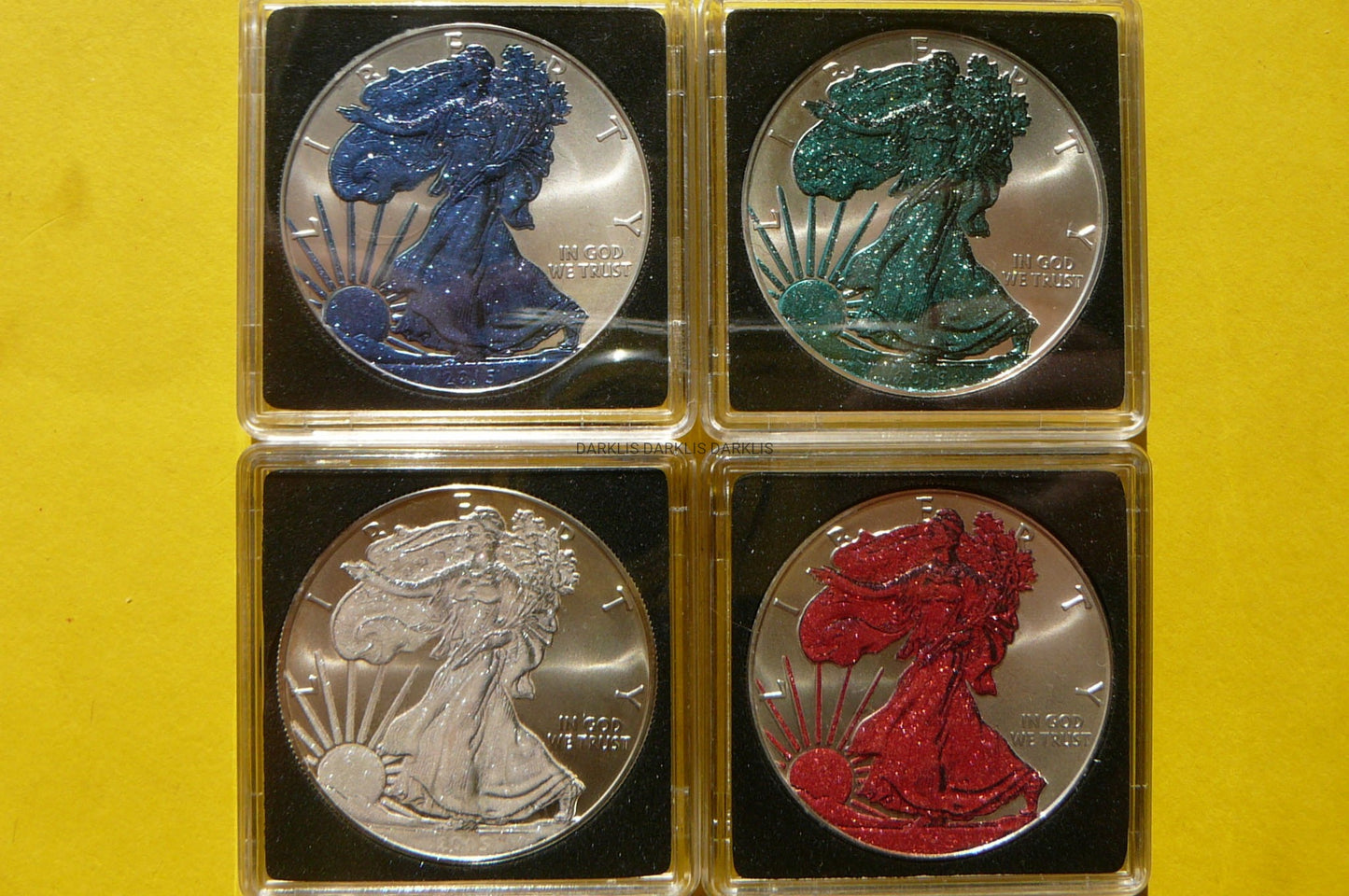 1$ USA 2015 BOGINI WOLNOŚCI PORY ROKU KOLOR Ag Oz